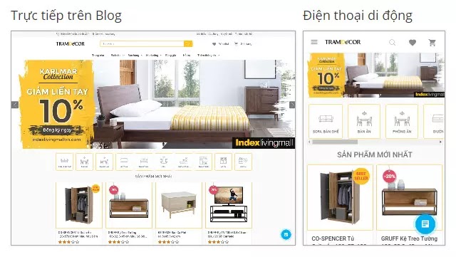 Chia sẻ Template Blogspot bán hàng nội thất