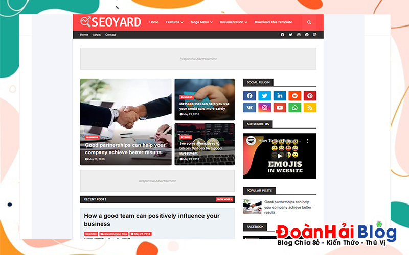 SeoYard Blogger Template v2.0 Free Download