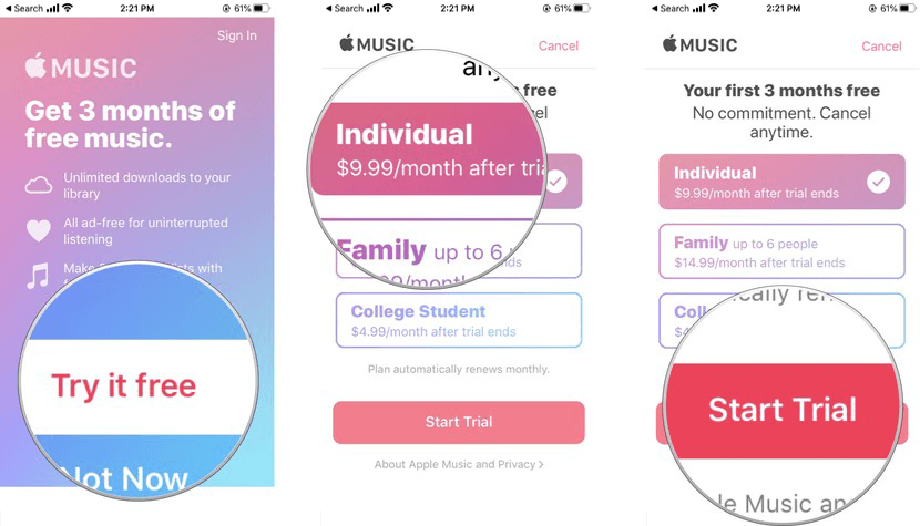 Cách tải Apple Music miễn phí mãi mãi 2021