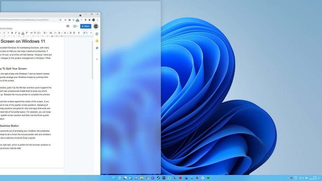 Cách chia đôi màn hình trên Windows 11