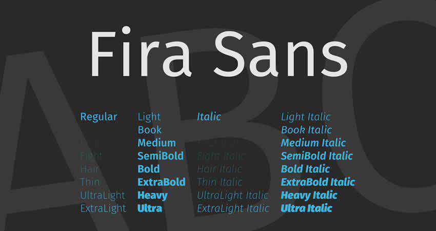 Sans Serif Free Font Designers Creatives Fira Sans Serif