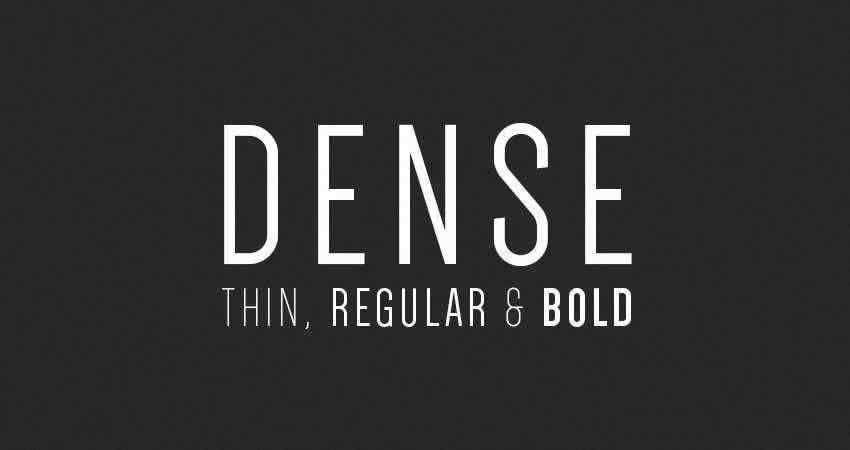Sans Serif Free Font Designers Creatives Dense Sans Serif