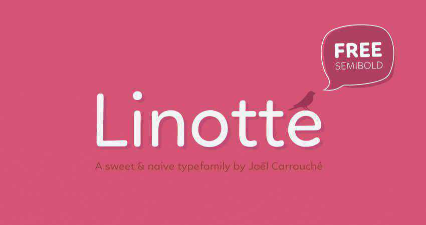 Sans Serif Free Font Designers Creatives Linotte Rounded Sans Serif