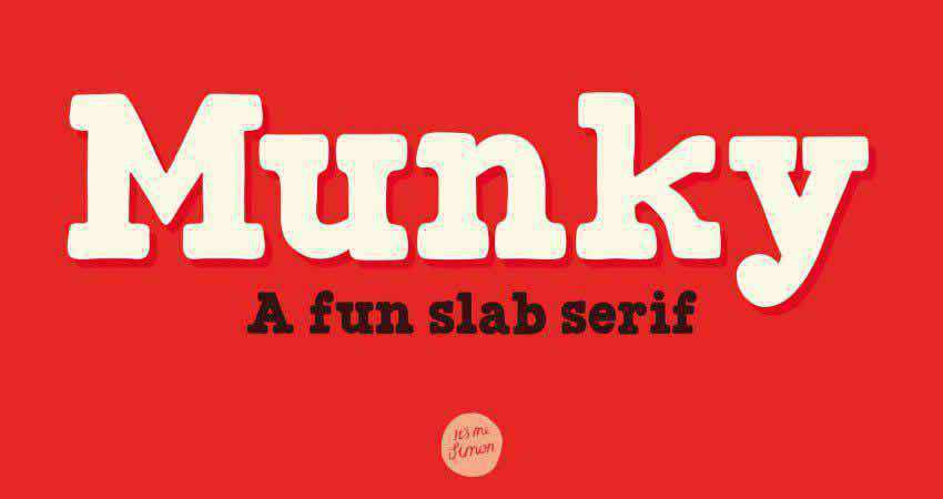 Slab Serif Free Font Designers Creatives Munky Font