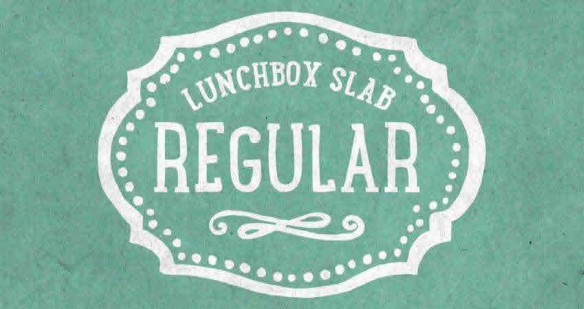 Slab Serif Free Font Designers Creatives Lunchbox Slab Regular