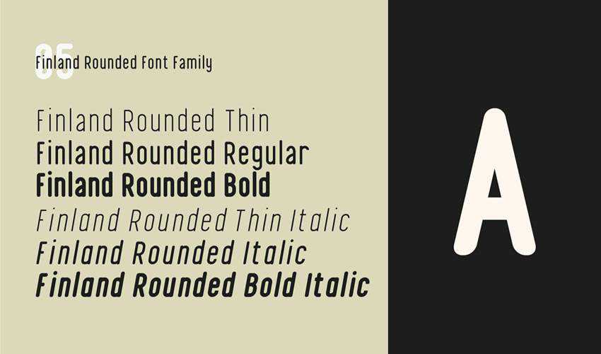Phần Lan Geometric miễn phí thiết kế phông chữ tối thiểu typography typography