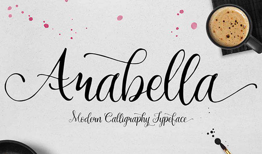 phông chữ miễn phí thư pháp typography script Arabella Script