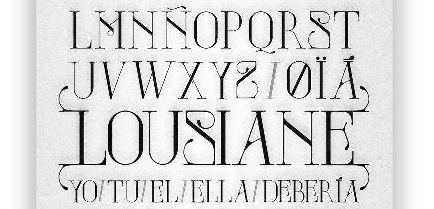 Lousiane free clean font typeface