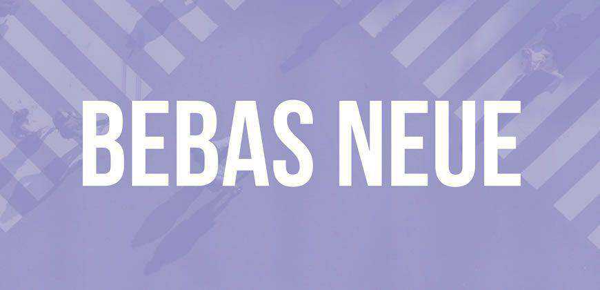 Bebas Neue free clean font typeface