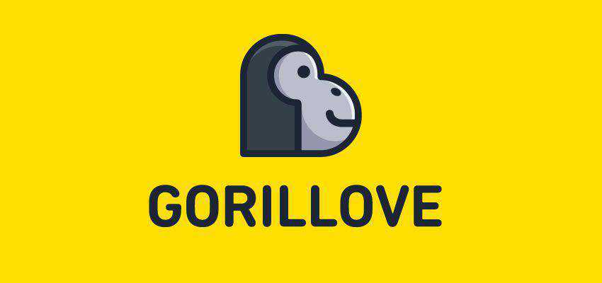 Kiểu chữ thông minh của Gorillove trong thiết kế logo