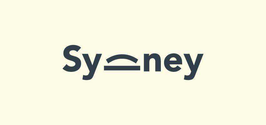 Sydney Logo kiểu chữ thông minh trong thiết kế logo