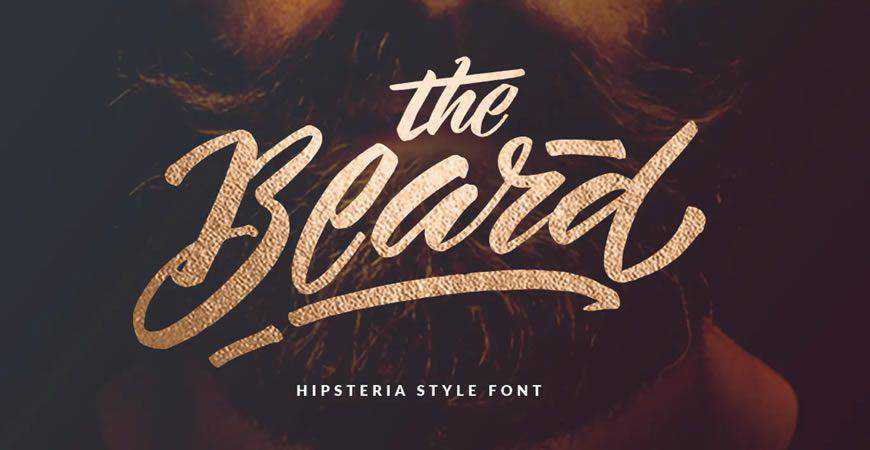The Beard Branded logo font typeface logotype