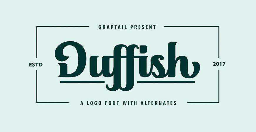 Duffish Script logo font typeface logotype