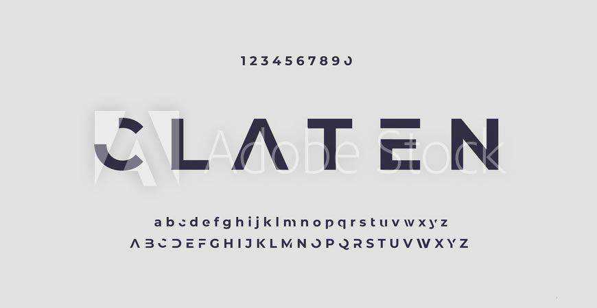 Claten Modern Minimal logo font typeface logotype