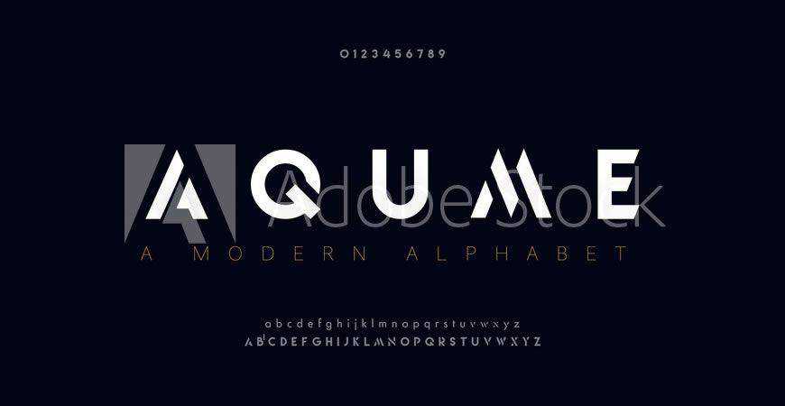 Aqume Abstract logo font typeface logotype