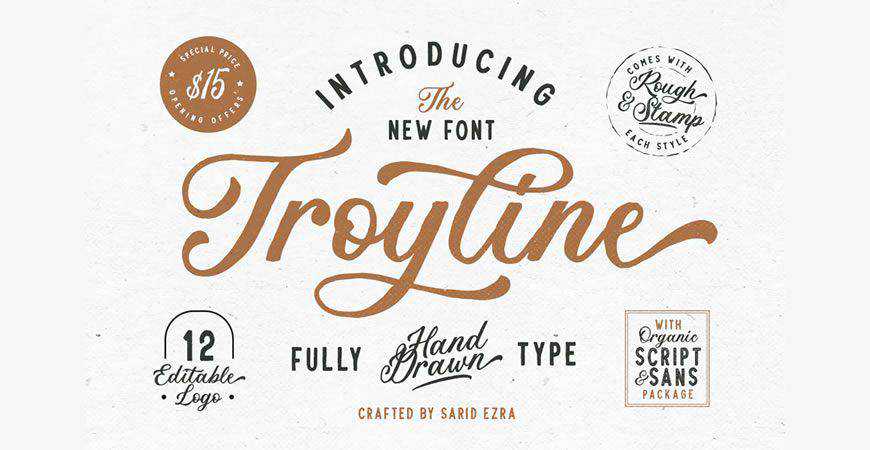 Troyline Duo logo font typeface logotype