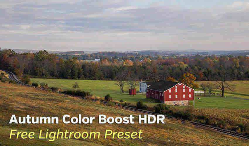 Autumn Color Boost Free HDR Lightroom Preset