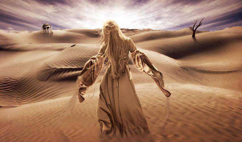 Hướng dẫn tạo cảnh sa mạc siêu thực trong Photoshop