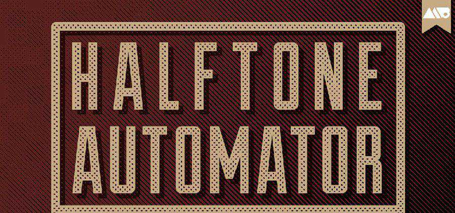 Halftone Automator cổ điển photoshop action miễn phí atn