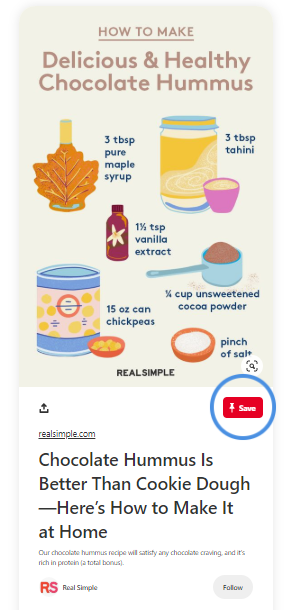Educational Pin example from Real Simple.