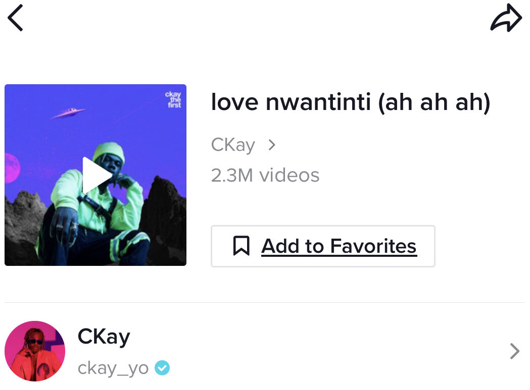 Love Nwantinti - CKay