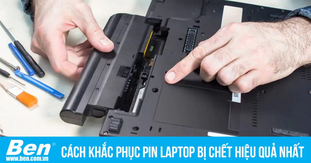 khac phuc pin chet laptop