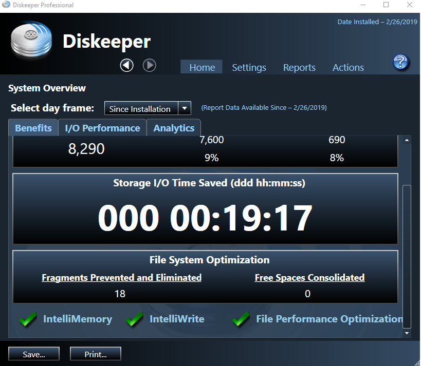 Phần mềm dọn dẹp ổ cứng Diskeeper
