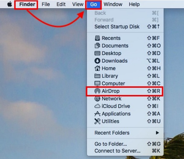 cách bật airdrop trên macbook	