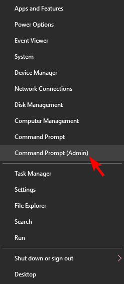 Run the Command Prompt as an admin