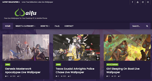 Waifu- Live Gaming Wallpapers