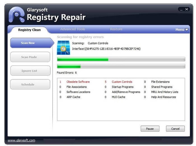 Glarysoft Registry Repair