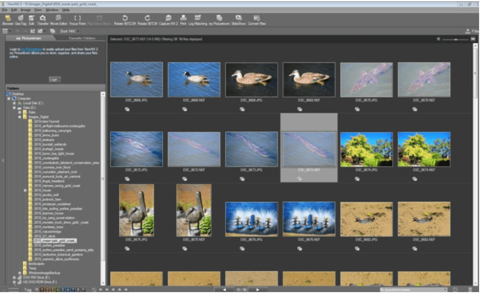 Nikon ViewNX-i - Photo Management tool for Windows