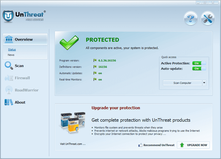 Unthreat Free Antivirus - Best Adware Remover Software
