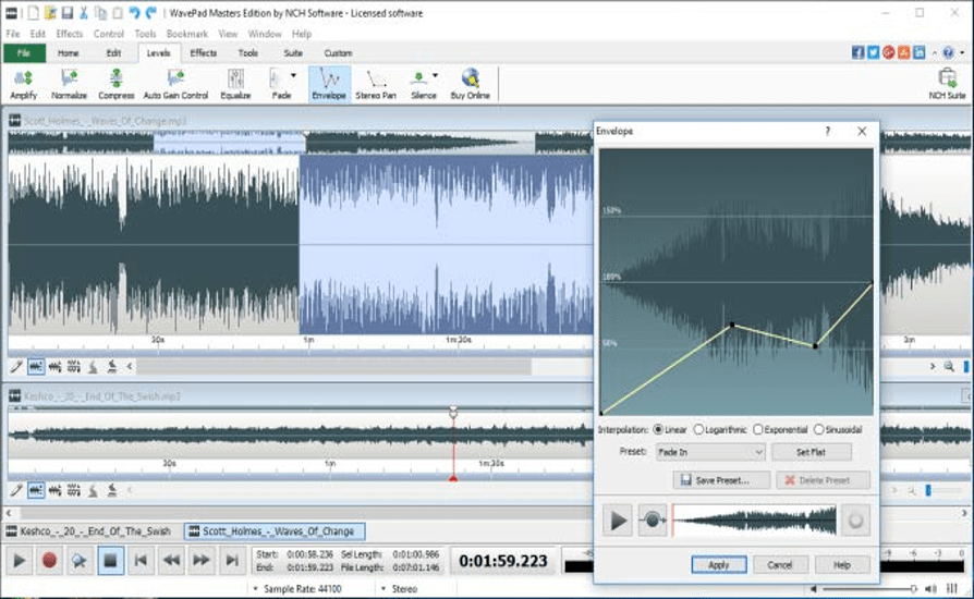 Audio Recording Software for Windows - WavePad